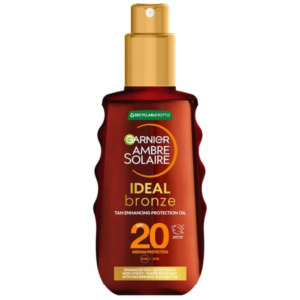 Ambre Solaire Ideal Bronze Protective Oil Spf20  Sun Cream Spray 150Ml  |  Bodycare Bodycare Bodycare