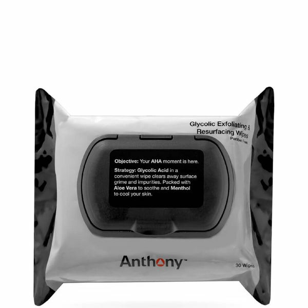 Anthonyglycolic Exfoliating And Resurfacing Wipes (30 Wipes)  |  Face Scrubs Face Scrubs Face Scrubs