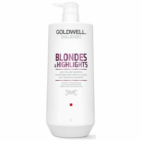 Dualsenses Blonde And Highlights Anti-Yellow Shampoo, For Luminosity & Neutralising Unwanted Yellow Tones 1000Ml  |  Shampoo Haircare Shampoo