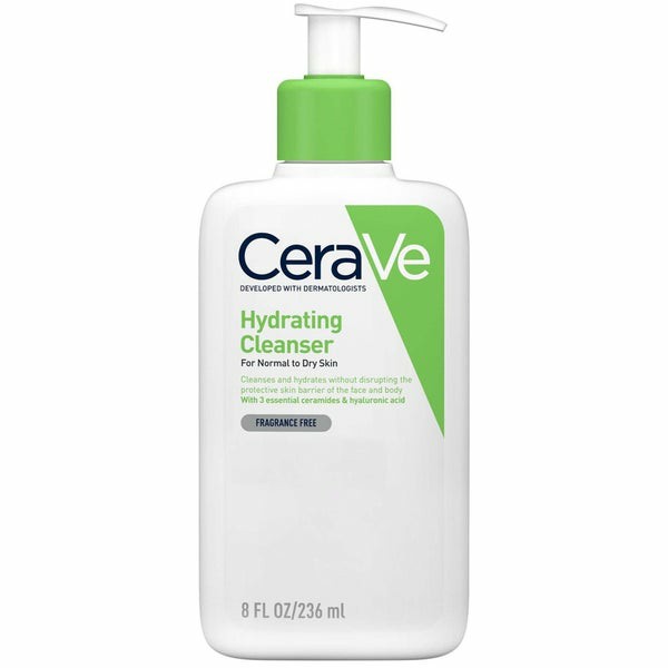 Hydrating Cleanser With Hyaluronic Acid For Normal To Dry Skin 236Ml  |  Skincare Face Wash Face Wash