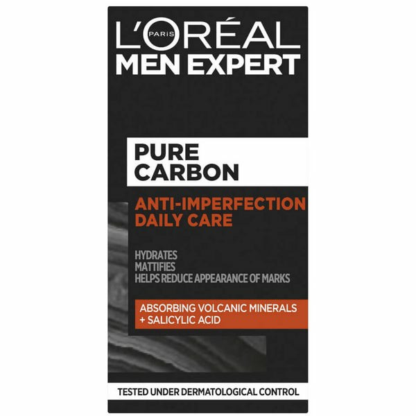 Men Expert Pure Carbon Anti-Spot Exfoliating Daily Face Cream 50Ml  |  Acne & Breakouts Acne & Breakouts Acne & Breakouts