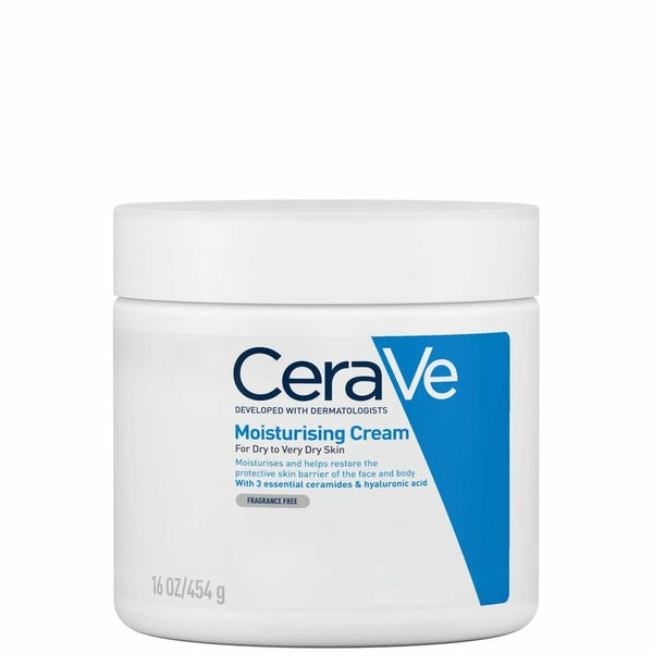 Moisturising Cream Pot With Ceramides For Dry To Very Dry Skin 454G  |  Skincare Mens Moisturisers