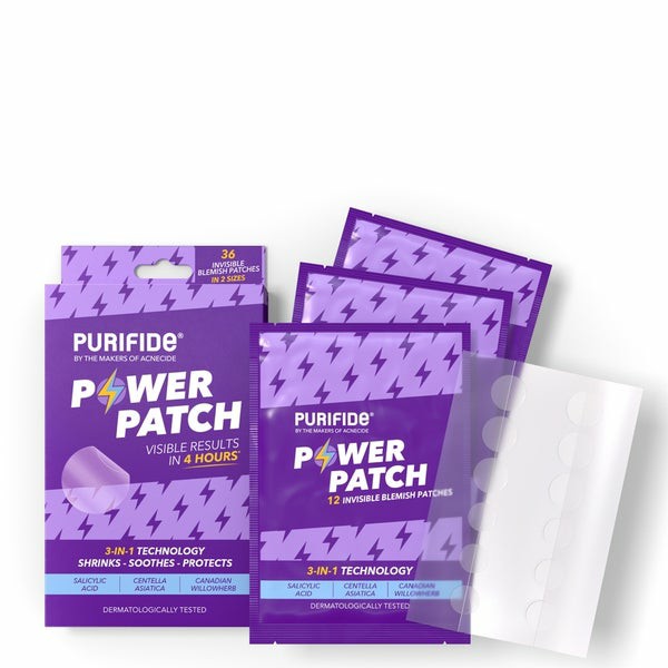 Purifide By 3-In-1 Power Patch Salicylic Acid Spot Patches For Blemish-Prone Skin 36 Spot Stickers  |  Acne & Breakouts Acne & Breakouts Acne & Breakouts