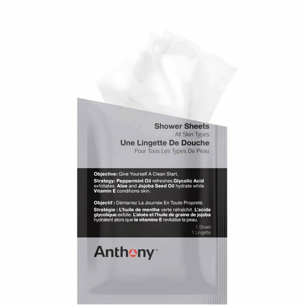 Shower Sheets (12 Wipes)  |  Shower Gel Mens Shower Gel