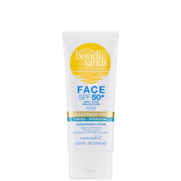 Spf 50+ Fragrance Free 3 Star Hydrating Tinted Face Lotion 75Ml  |  Bodycare Bodycare Bodycare