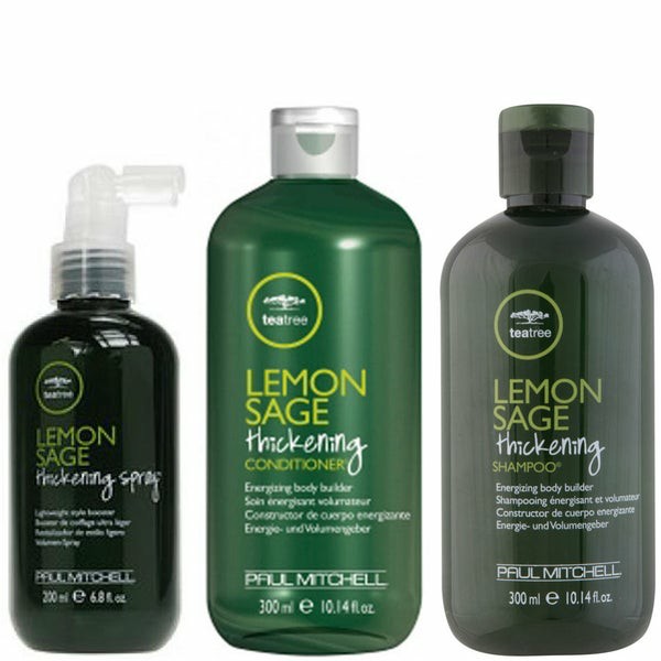 Tea Tree Lemon Sage Shampoo, Conditioner And Thickening Spray Trio  |  Conditioner Conditioner Conditioner