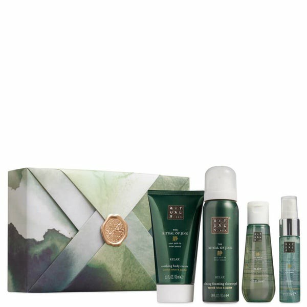 The Ritual Of Jing Subtle Floral Lotus & Jujube Body Small Gift Set  |  Shower Gel Mens Shower Gel