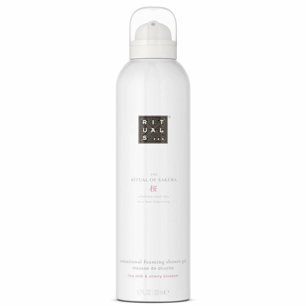 The Ritual Of Sakura Floral Cherry Blossom & Rice Milk Sakura Foaming Body Wash 200Ml  |  Shower Gel Mens Shower Gel