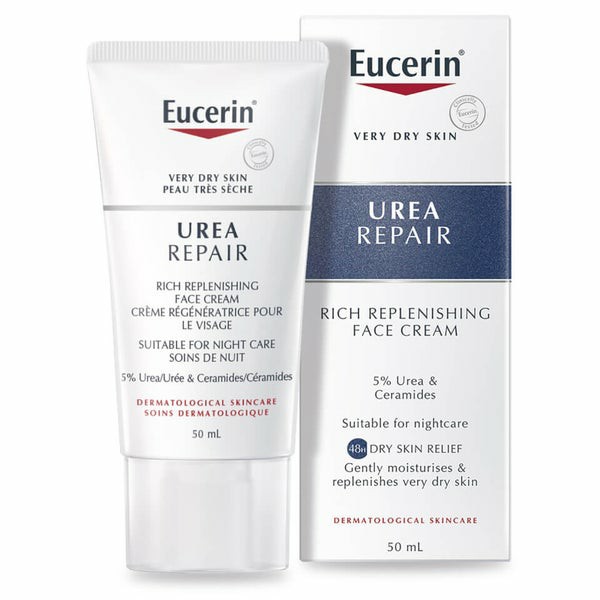 Urearepair Rich Replenishing Face Cream With 5% Urea 50Ml  |  Moisturisers Mens Moisturisers