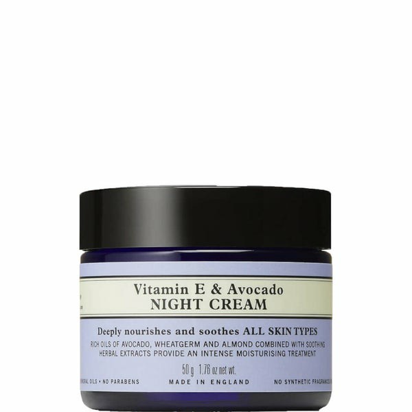 Vitamin E & Avocado Night Cream 50G  |  Moisturisers Mens Moisturisers