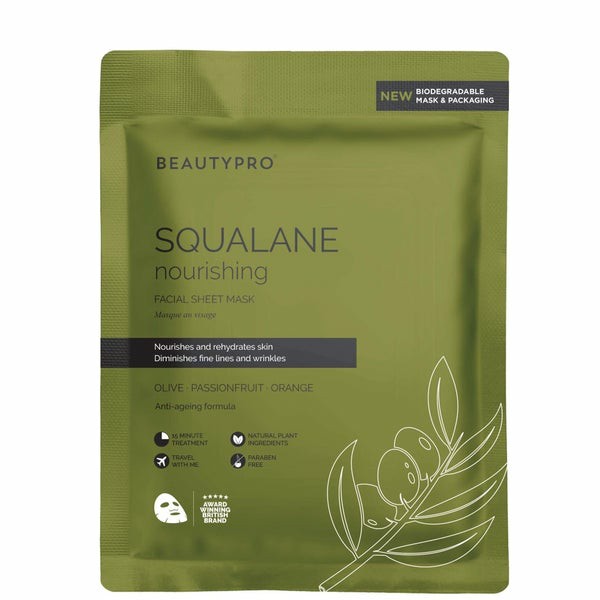 Nourishing Squalane Sheet Mask  |  Moisturisers Mens Moisturisers